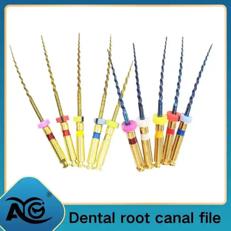 19/21/25mm SX-F3 AG Blue Files Matériel endodontique rotatif universel pour canaux radiculaires, avec aiguille à vitesse constante anti-fatigue, pour dentisterie