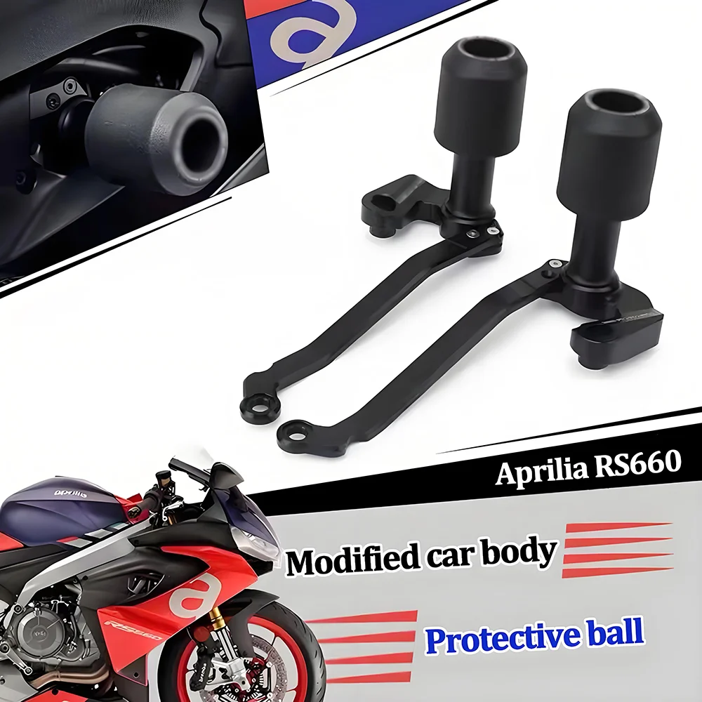 

Motorcycle CNC Frame Sliders Protector Guard Fairing Crash Pad Falling Protection Frame Slider For APRILIA RS660 21-23