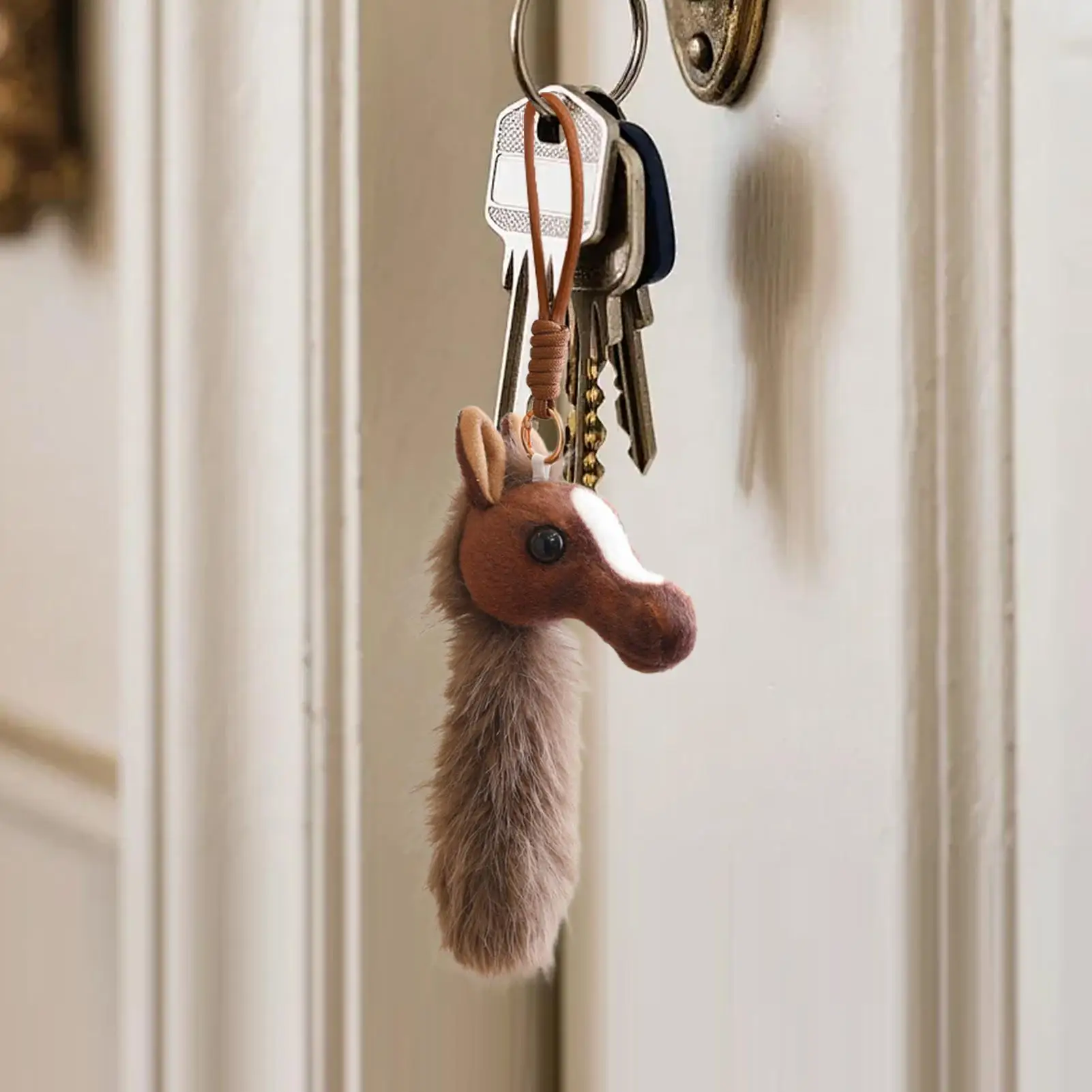 الحصان المفاتيح الحصان رئيس المحفظة قلادة أفخم المفاتيح للنساء الرجال الاطفال محفظة محفظة ظهره الديكور المنزل المدرسة