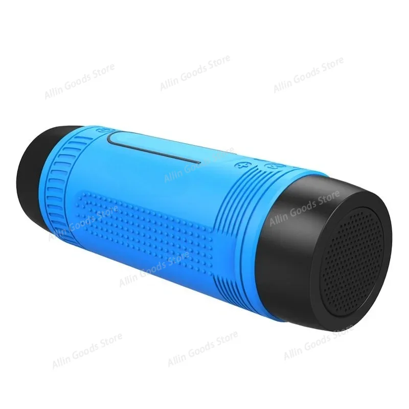 S1 Bluetooth Speaker Outdoor Bicycle Portable Subwoofer Bass Wireless Column FM Radio Power Bank+Flashlight Waterproof Speaker