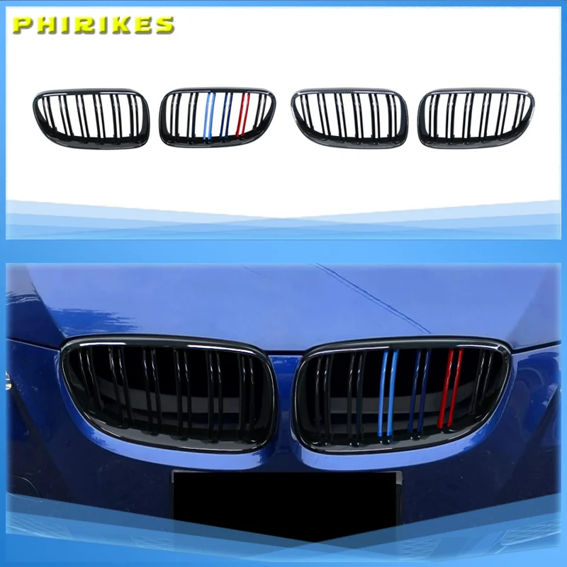 

Front Bumper Kidney Grill For BMW E92 E93 M3 2010-2013 Gloss Black Dual Line Grille Car Styling Racing Grilles Replacement Part