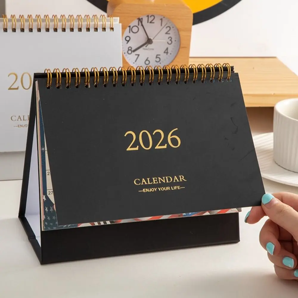 تقويم مكتبي صغير الحجم، ورق سميك، نمط إبداعي، مستلزمات التخطيط اليومي، تصميم صغير، كتابة المذكرات، مخطط مكتبي #5