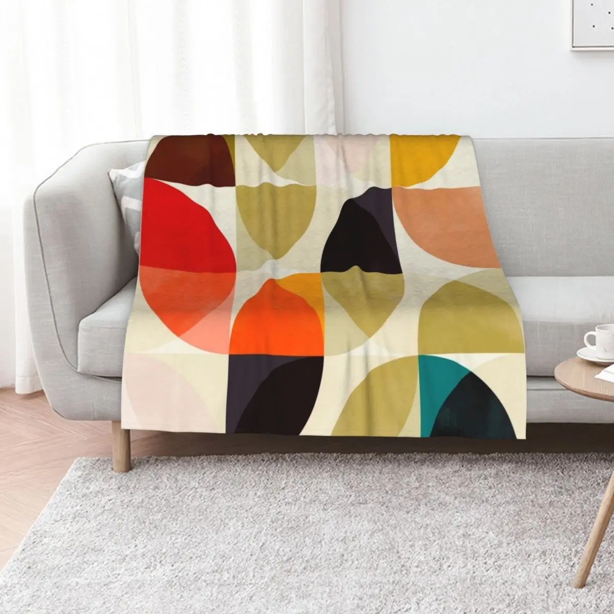 

mid century 4 Throw Blanket blankets and throws Camping valentine gift ideas For Sofa Thin Blankets