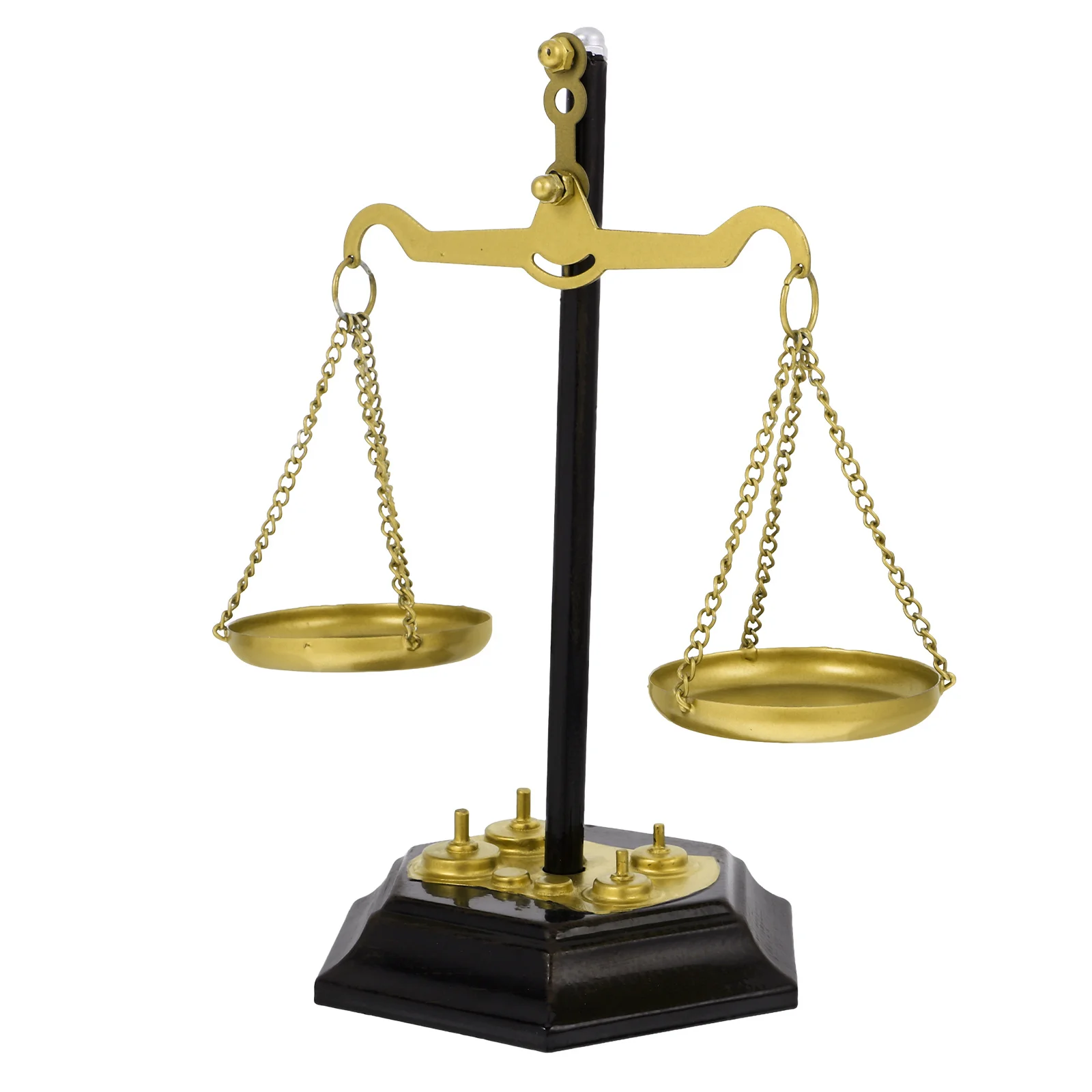 

Decorative Metal Balance Scale Tabletop Ornament Libra Design for Living Room Office Home Interior Decoration Accessory