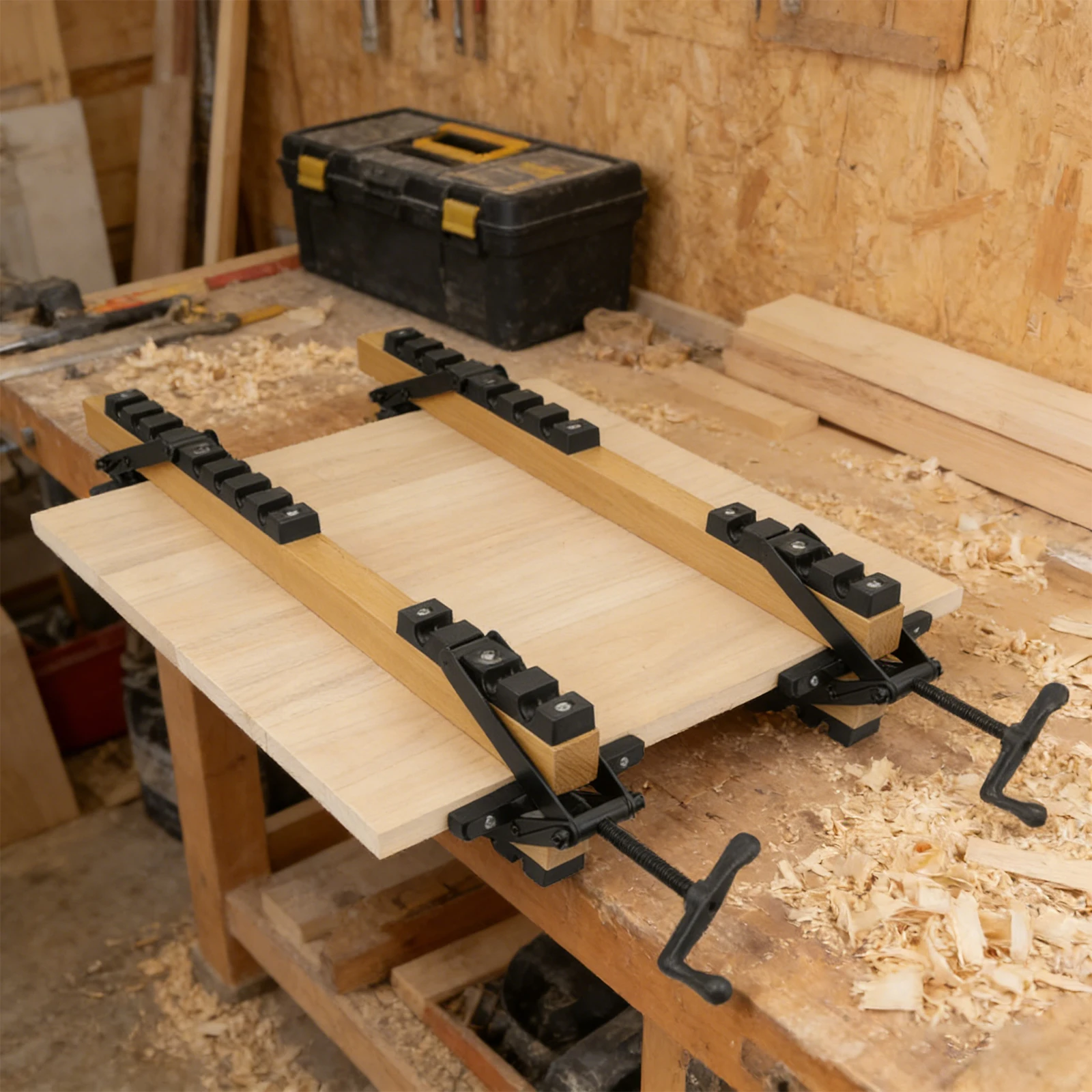 serre-joints-pour-panneaux-de-menuiserie-sans-angles-morts-serre-joint-a-degagement-par-pression-4-voies-pour-les-menuisiers-et-les-fabricants-de-meubles