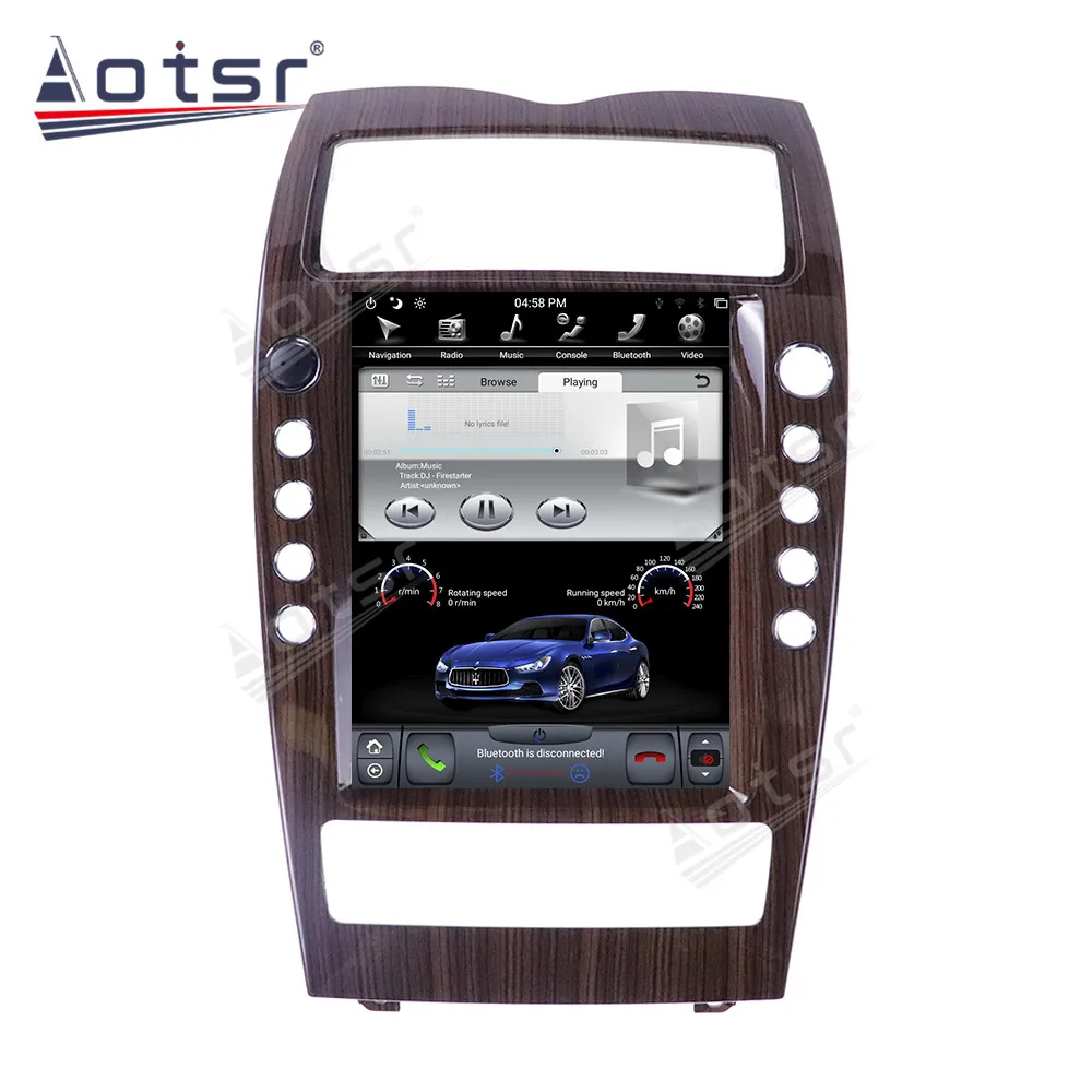 For Maserati Quattroporte 2004-2012 Android Tesla Screen GPS Navigation Car Multimedia Radio Player Head Unit carplay carbon