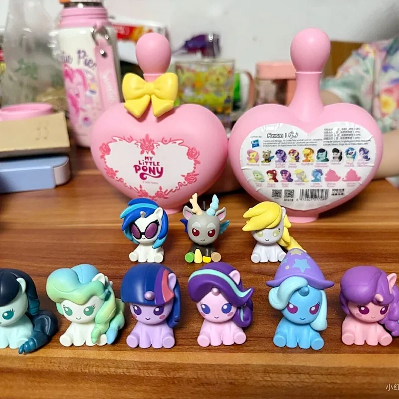 

100% натуральная волшебная бутылка My Little Pony, слепая коробка, милая и маленькая модель, подарок на день рождения, украшение для компьютерного стола