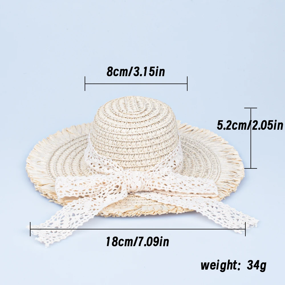 New Doll House Doll Handmade Straw Hat Sun Cap For 1/6 Doll Accessories Decoration Blyth Doll Clothes