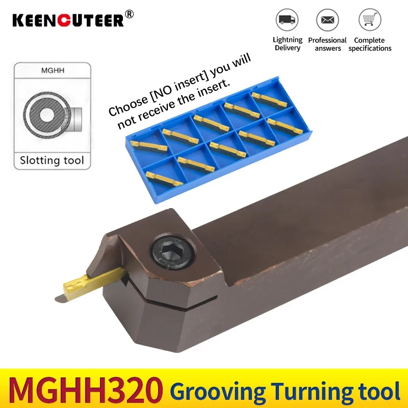 MGHH 3Mm Lebar Diameter 20Mm Musim Semi Baja Akhir Wajah Groove Cutter MGMN300 Masukkan CNC Bubut Cutting Pemegang Alat grooving Tools