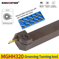 MGHH 3mm width Dia 20mm spring steel End Face Groove Cutter MGMN300 insert CNC Lathe Cutting Tool holders Grooving Tools