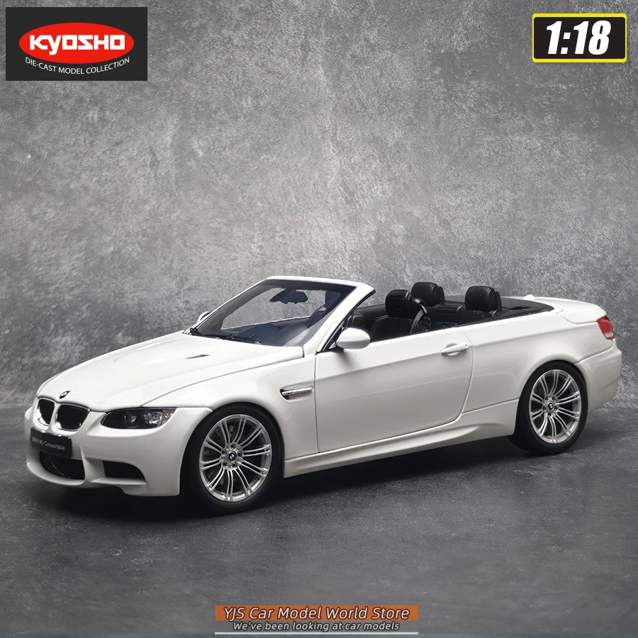 Kyosho Diecast Model 1:18 M3 E93M Open-top Versie, Inklapbare Versie Metalen Automodel Ornament Collectie Klassieke Auto