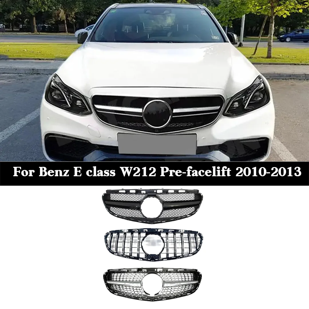 

Для Mercedes Benz E-Class W212 2013-2016 Решетка переднего бампера автомобиля, гоночная сетчатая решетка, замена крышки для E250 E300
