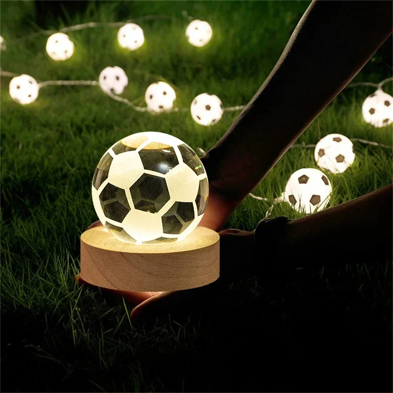 Usb Light Football Lights Gift Ring Night Child Nightlight Kawaii Room Decor Lamp Kids Children Anime Lighting