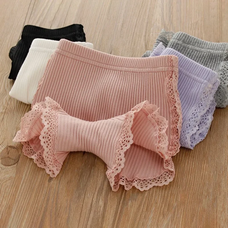 3Pcs Cotton Girls Shorts Safety Pants Top Quality Kids Pants Underwear Children Summer Cute Bow Short Underpants for 1-12 Years