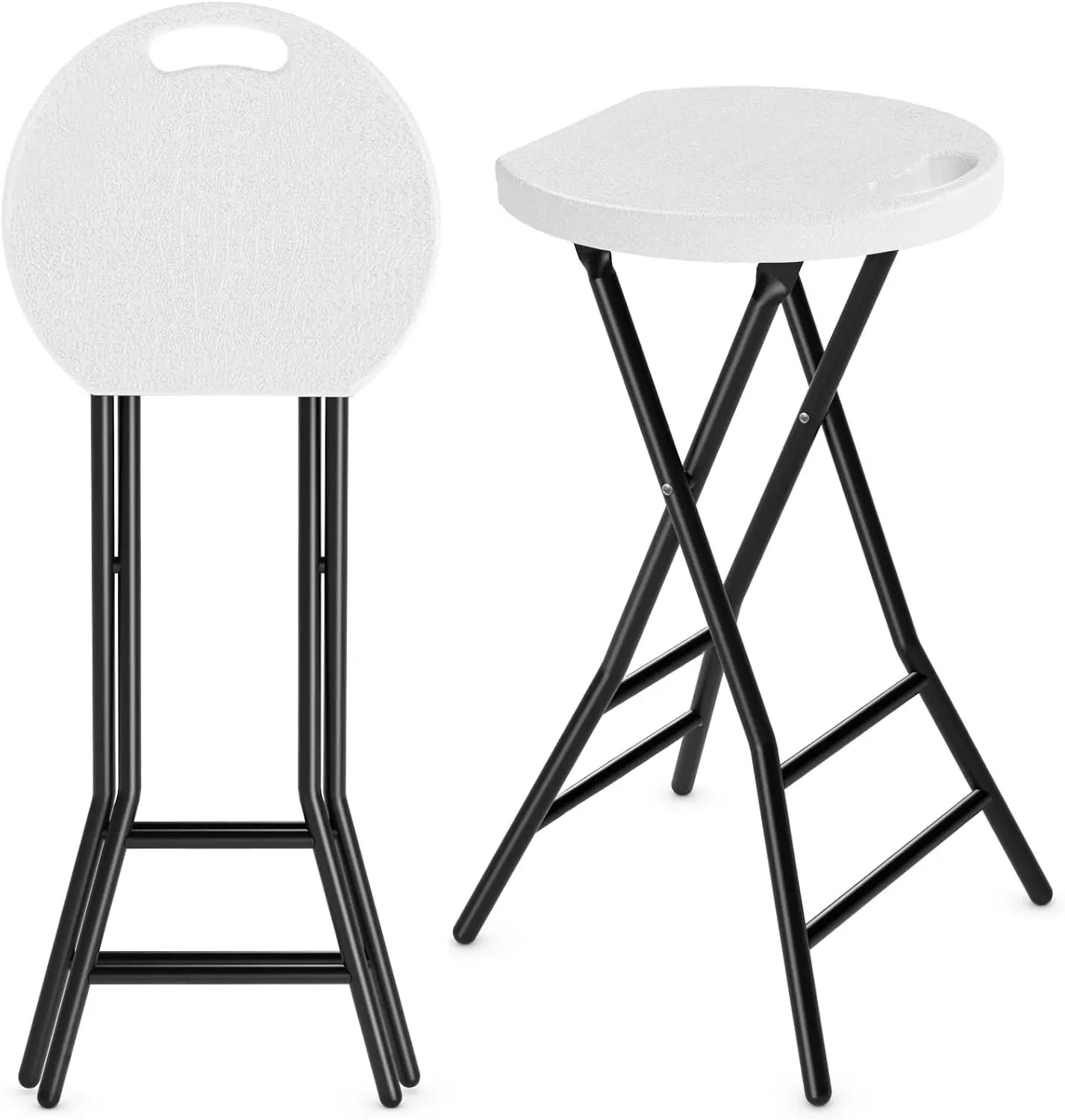 

Folding Bar Stool Plastic Outdoor Bench Bar Cocktail Bench Kitchen Portable Indoor Counter Bar Stools Foldable High Chair