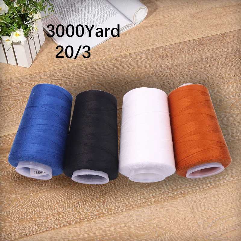 1 Spool High-Strength Sewing Threads 3000Yards 20S/3 Polyester Sewing Thread For Jeans Threads For Sewing Machines Accessories