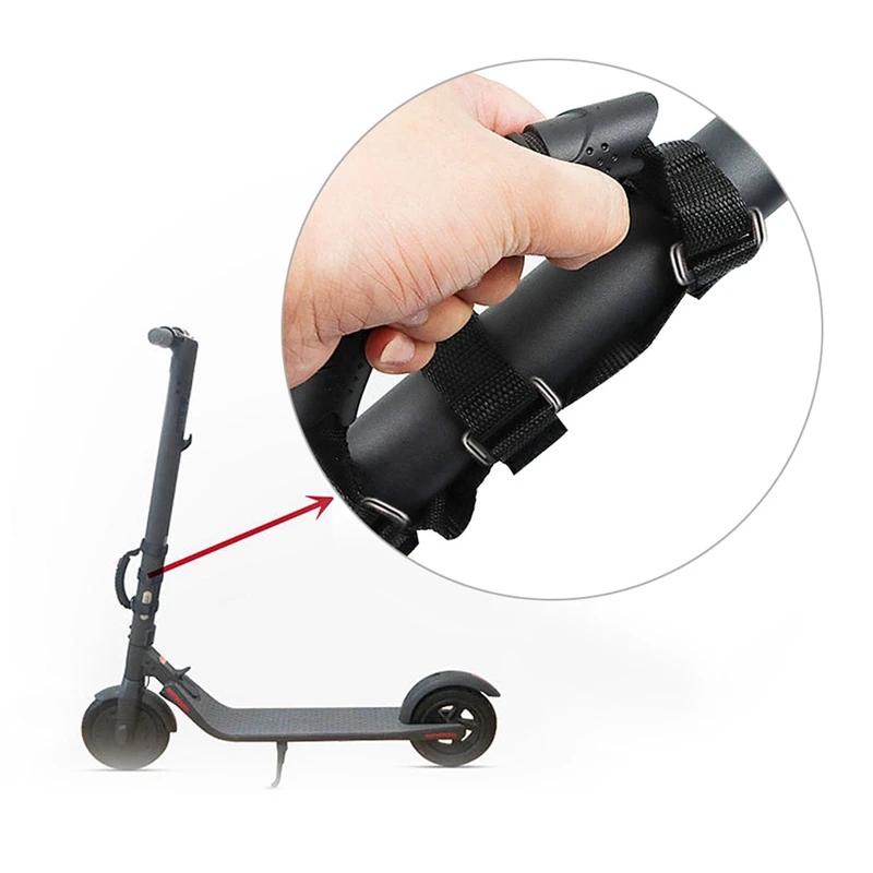 Scooter Carry Handle Portable Hand Carrying Handle Straps Handles Bandage For M365/MAX G30 Scooter Universal, Easy To Use Black