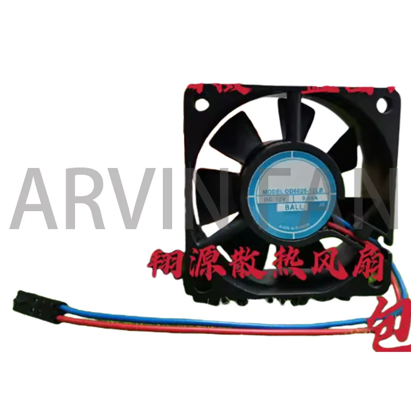 新品 OD6025-12LB 6025 12V 0.08A 冷却ファン