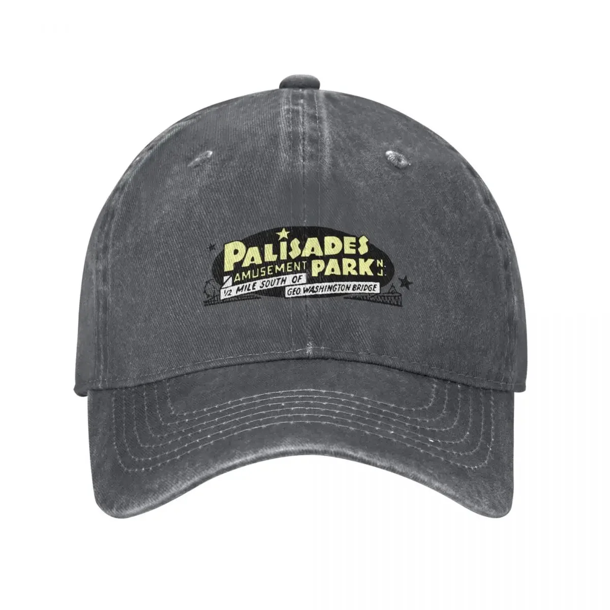 Palisades Amusement Park New Jersey Retro Vintage Logo Design Baseball Cap derby hat tea Hat Luxury Hat Men's Luxury Women's