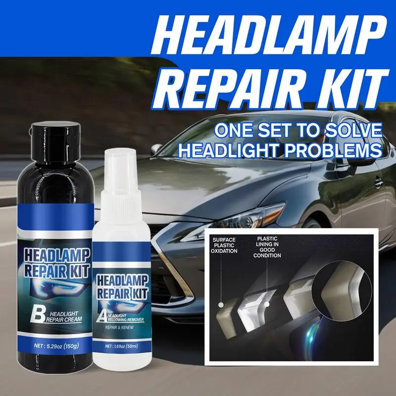 Car Headlight Polishing Agent Scratch Remover Repair Fluid Headlight Renewal Polish Remove Oxidation Headlight Polish Liquid