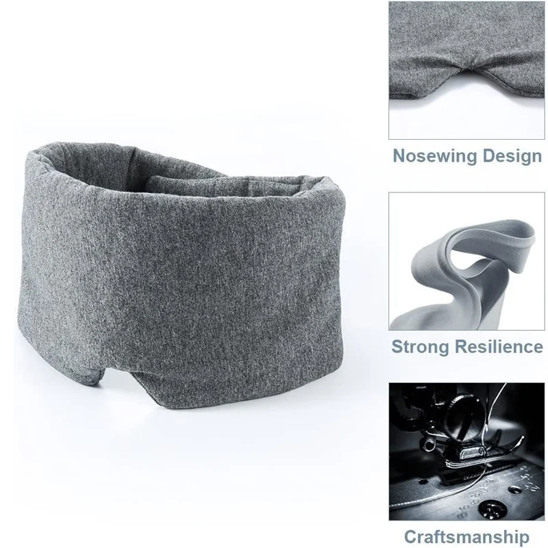 قناع قطني للنوم جيد التهوية ، قناع عين مريح ، بليندر قابل للتعديل ، رقعة عصب العينين ، أفضل رفيق ليلي #5