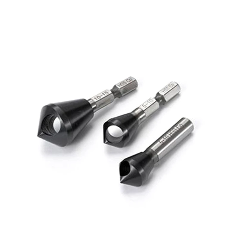 M35 kobalt Countersink Deburring Chamfer Drill Bit 1-4/2-5/5-10/10-15mm HRC89 517A
