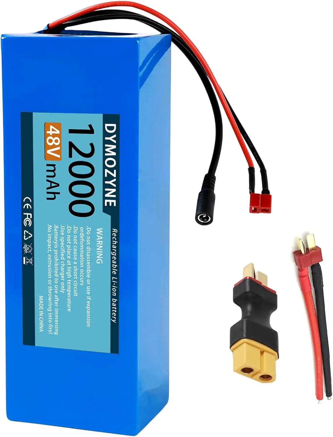 

48V12AH, Suitable for Bicycles and Electric Bicycles, is Compatible with Motors with Power ranging from 200 to 1000watts.