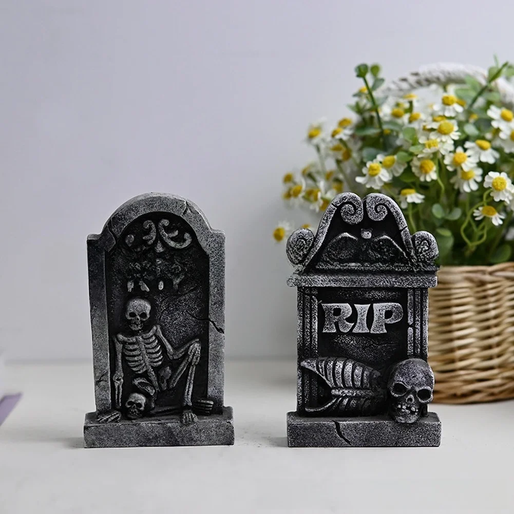desktop-ornament-as-shown-in-the-figure-halloween-tombstone-synthetic-resin-material-realistic-texture-compact-design