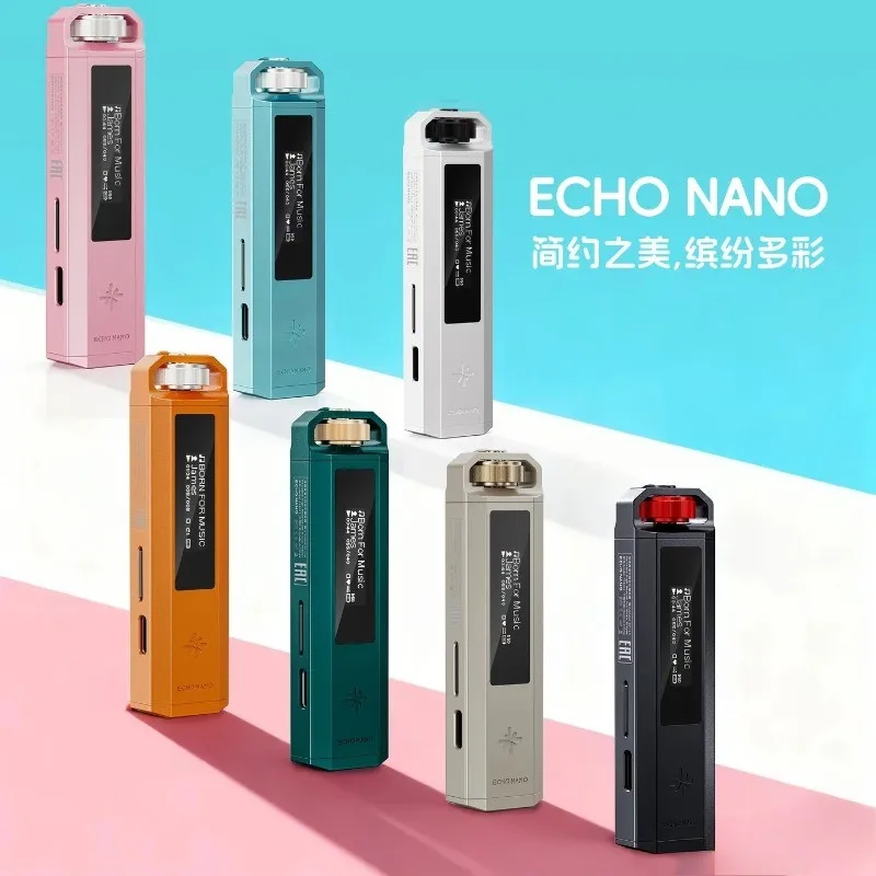FiiO ECHO NANO 뮤직 플레이어 스노우스카이 휴대용 미니 무손실 Mg-Al 합금 HiFi MP3 플레이어 OLED 스크린 DAC DSD MP3 프리슬