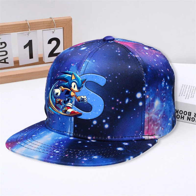 

Sonics Fashion Star Baseball Cap for Men Women Cartoon Letter Printed Peaked Caps Male Female Summer Hip Hop Hat Sunshade Hats