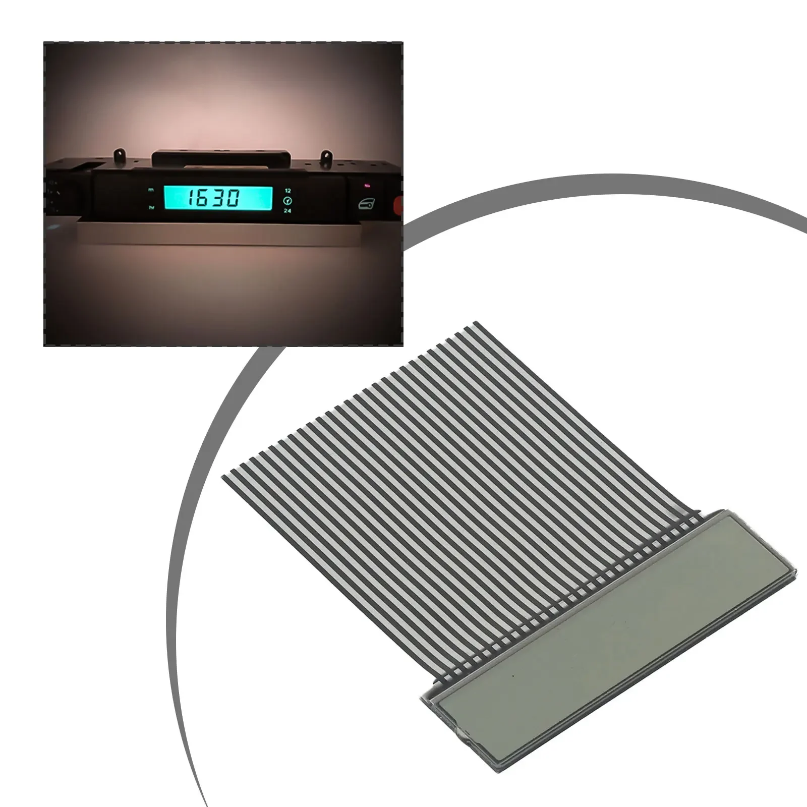 

Enjoy a New Look for Your For Jaguar XJ6 XJR X300 Centre Console Switch and Clock with this LCD Display Replacement
