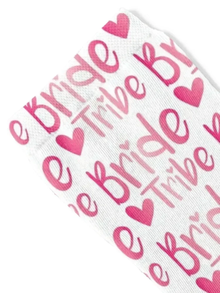 Bride Tribe - pink Socks hip hop tennis sports and leisure luxury Socks Men Women's