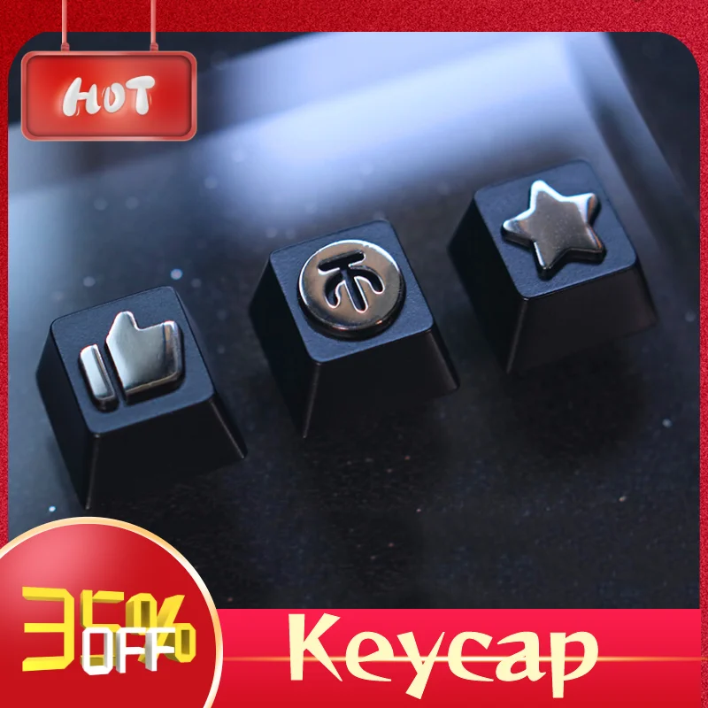 

Keystone Keycaps Like/Collection/Coin 1 Suit Keycap Zinc Aluminum Alloy Christmas Birthday Gift for Cherry MX axis R4 Height