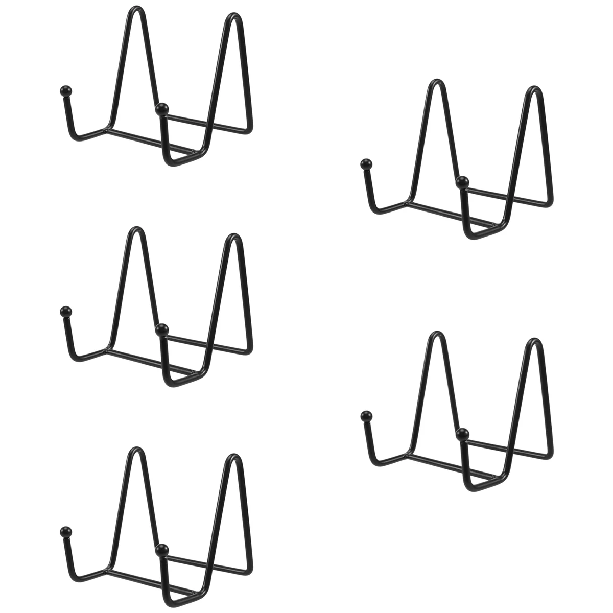 Stojak na talerze regał wystawowy, metalowe czarne oprawki stojak na obraz, książkę, sztalugi fotograficzne, tworzenie, przedmioty kolekcjonerskie 3 Cal