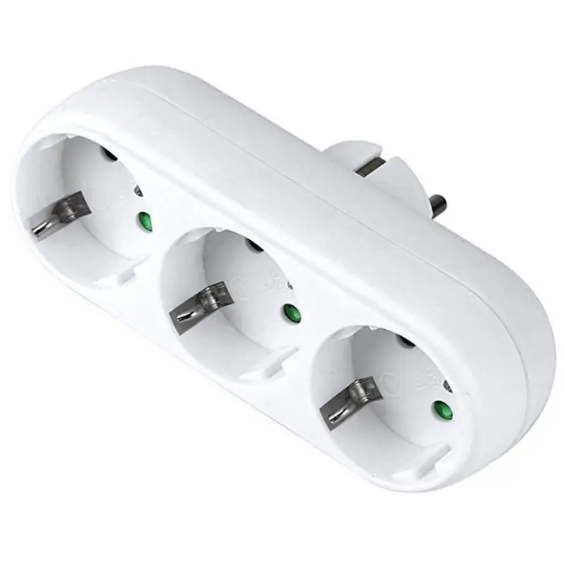 EU Extension Socket With ON OFF Switch EU Standard Power Converter Plug Adapter For Russia Spain Ukraine Korea