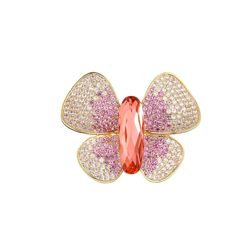 Fashion Advanced Sense Butterfly Brooch For Women Girls Elegant Luxury Corsage Temperament Suit Coat Accessories Pins Gifts