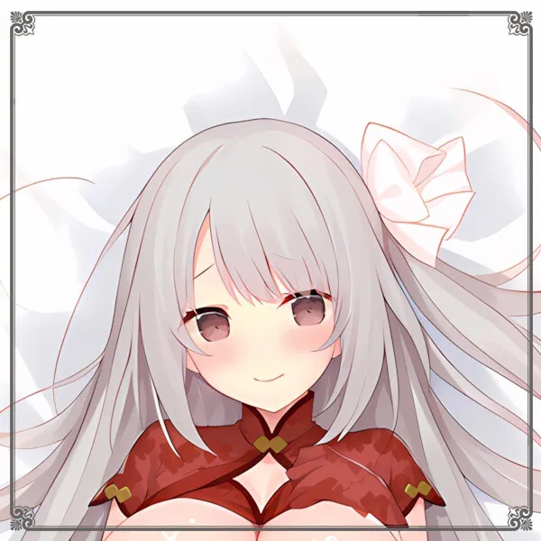 

White haired girl Anime Game Dakimakura Hing Body PillowCase Cushion Otaku Bed Linings Xmas