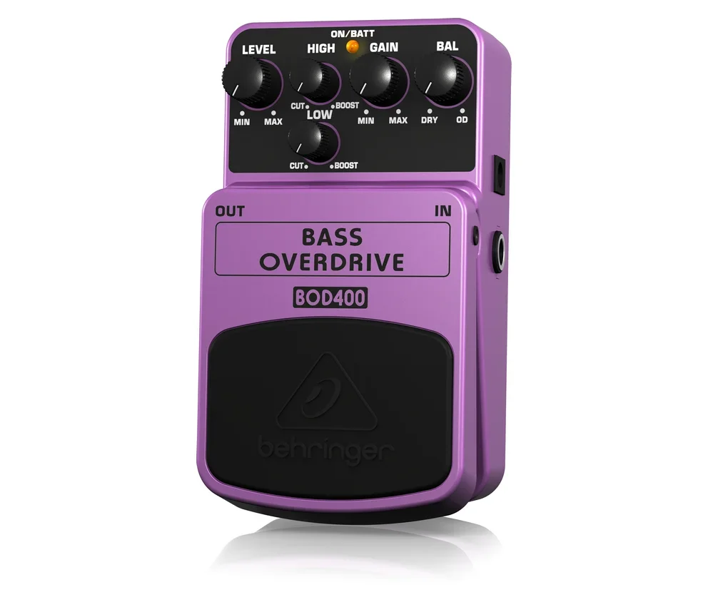 

Behringers BOD400 Bass Effects Box Head Simulation Before Recording AmplificationDI Bass Effects