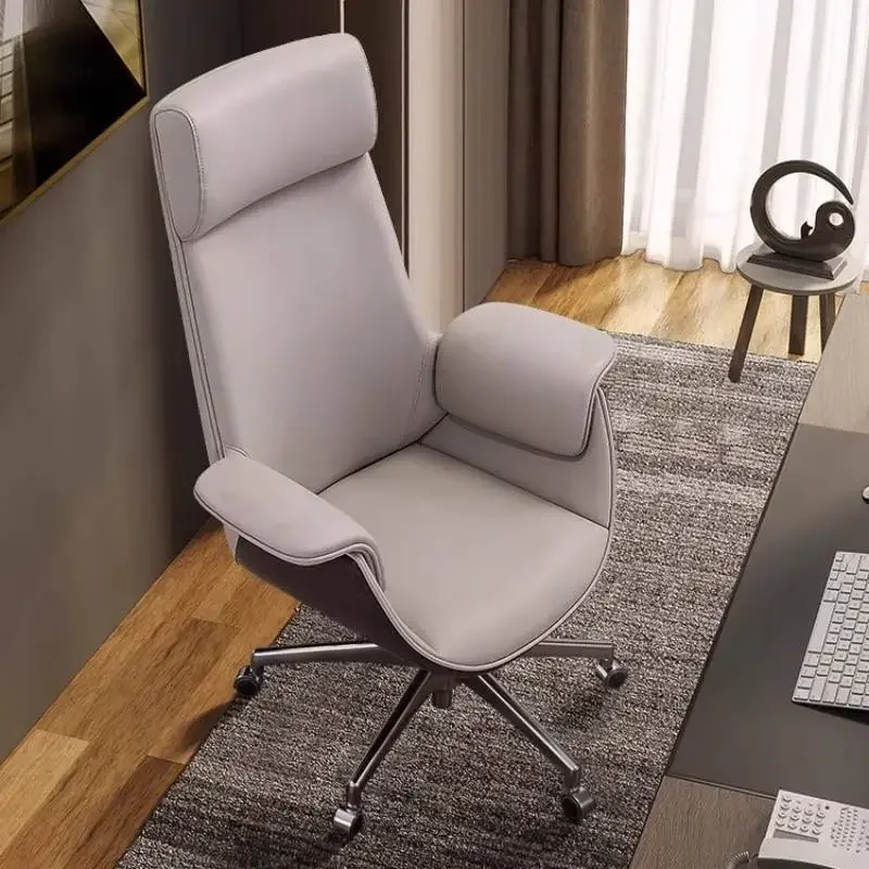 Cadeira de escritório de atualização executiva nórdico moderno oversized confortável cadeiras de escritório ergonômico silla de escritorio móveis para casa