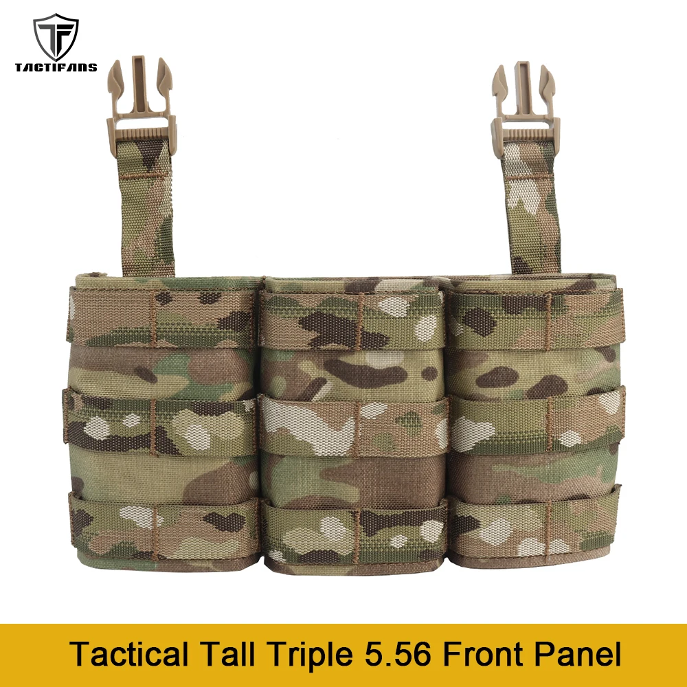 

Tactical Tall 5.56 Triple Front Panel AR 15 M4 Magazine Pouch Kywi 500D Nylon Swift Clip Tactical Hunting Airsoft Accessories