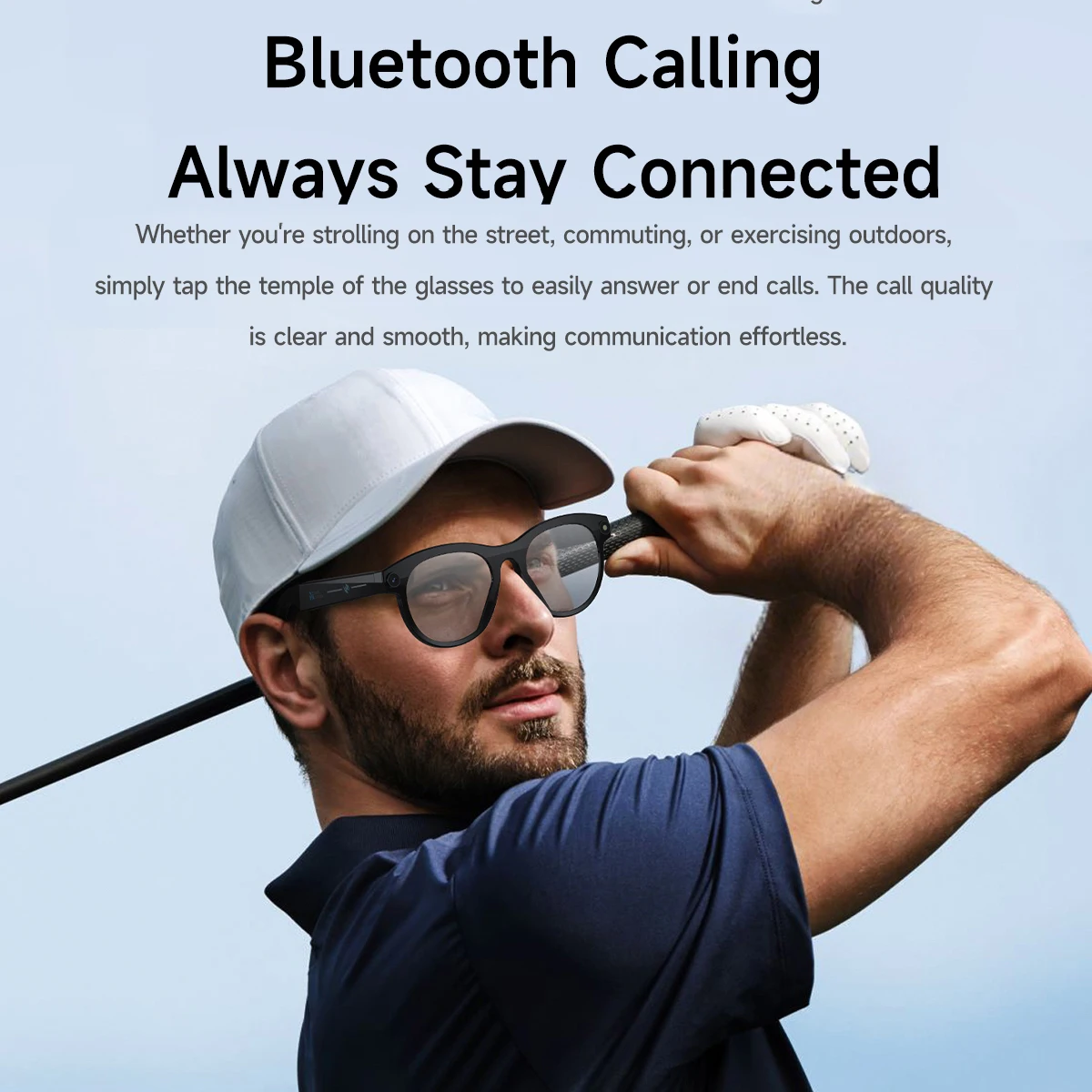 Occhiali intelligenti AI Nuovo Bluetooth Chiamata 1080P HD Occhiali da sole moda per uomo Donna Telecamera di traduzione Cuffie musicali Sport all'aria aperta