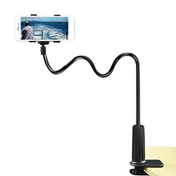 Universal Mobile Phone Holder Portable Flexible Adjustable 360° Clip Lazy Holder Home Bed Desktop Mount Bracket Smartphone Stand