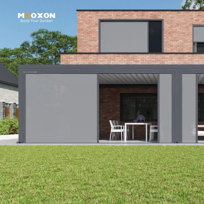 

Roller Blind Sliding Patio Door Blinds with Screen Fabric Options for Sunshade and Ventilation