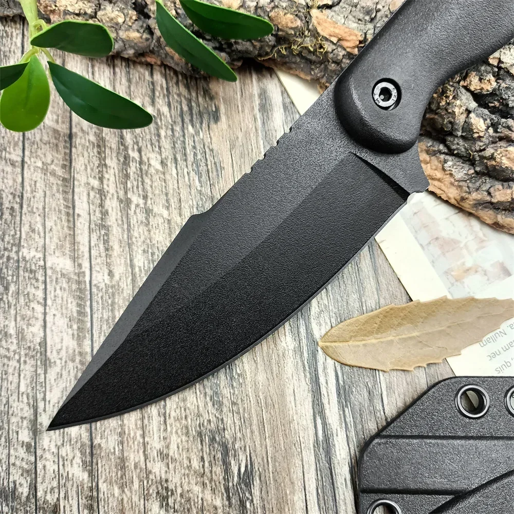 BK18 Fixed Blade D2 Blade Nylon Fiberglass Handle High Quality Hidden Tang Knife EDC Hunting Camping Tactical with Kydex Sheath