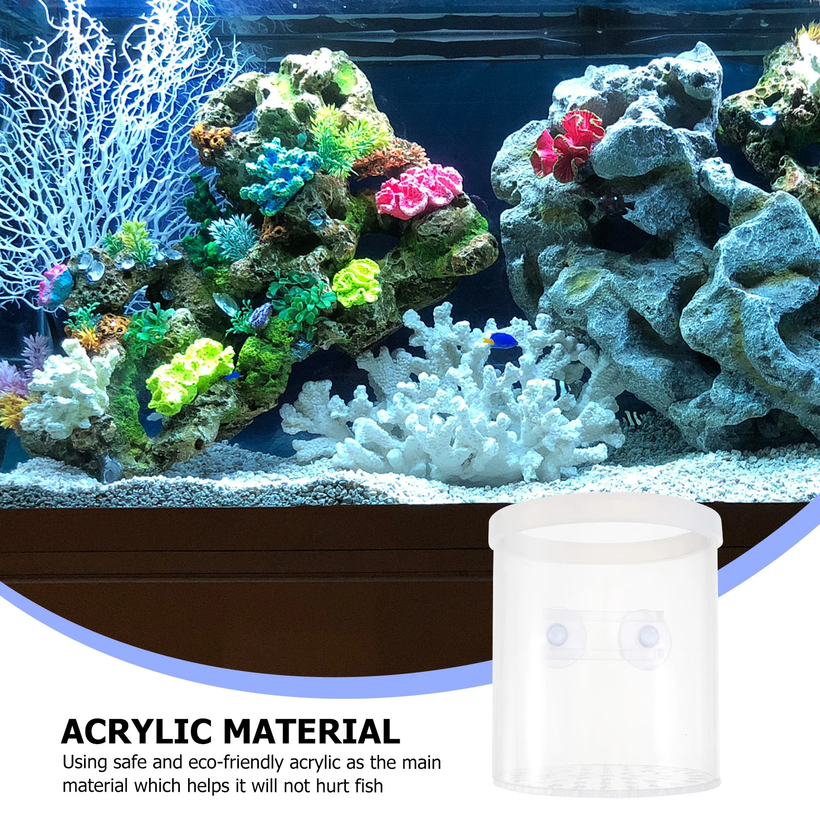 

Acrylic Fish Fry Breeding Box Transparent Hatching Incubator Tank Floating Container Durable Eco Friendly Aquarium Pet Supplies