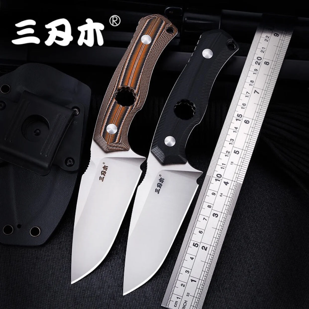 Sanrenmu S725P Fixed Blade Knife 14C28N With Sheath Outdoor Camping Survival Tactical Hunting Knife Edc Combat Tool Cutter Best