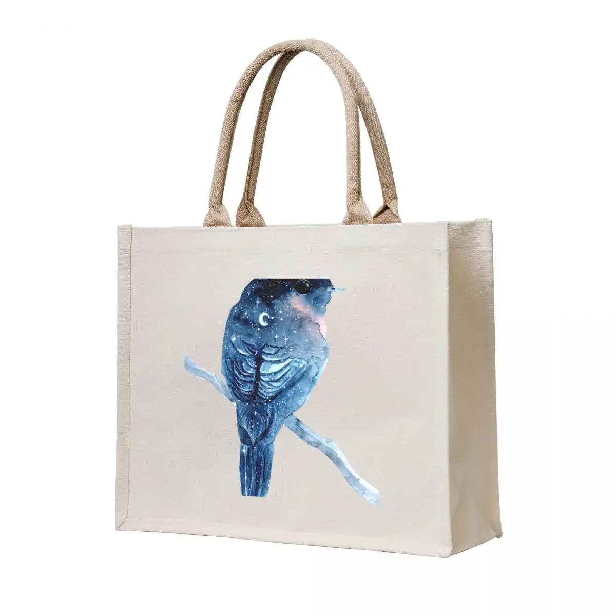 

Galaxy Moon Bird Tote Bag shopper bag woman tote bag women for beach