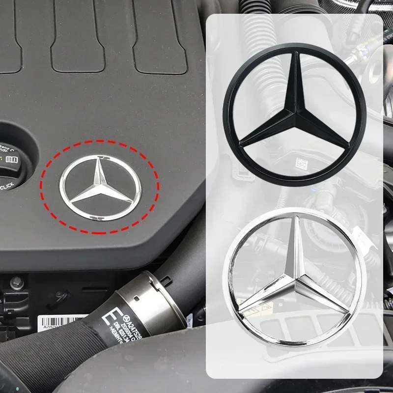 Autokap metalen logo kap badge sticker voor Mercedes-Benz W166 W176 W177 W204 W205 W212 W213 W246 W253 X205 X253 Glecla GLC GLML.