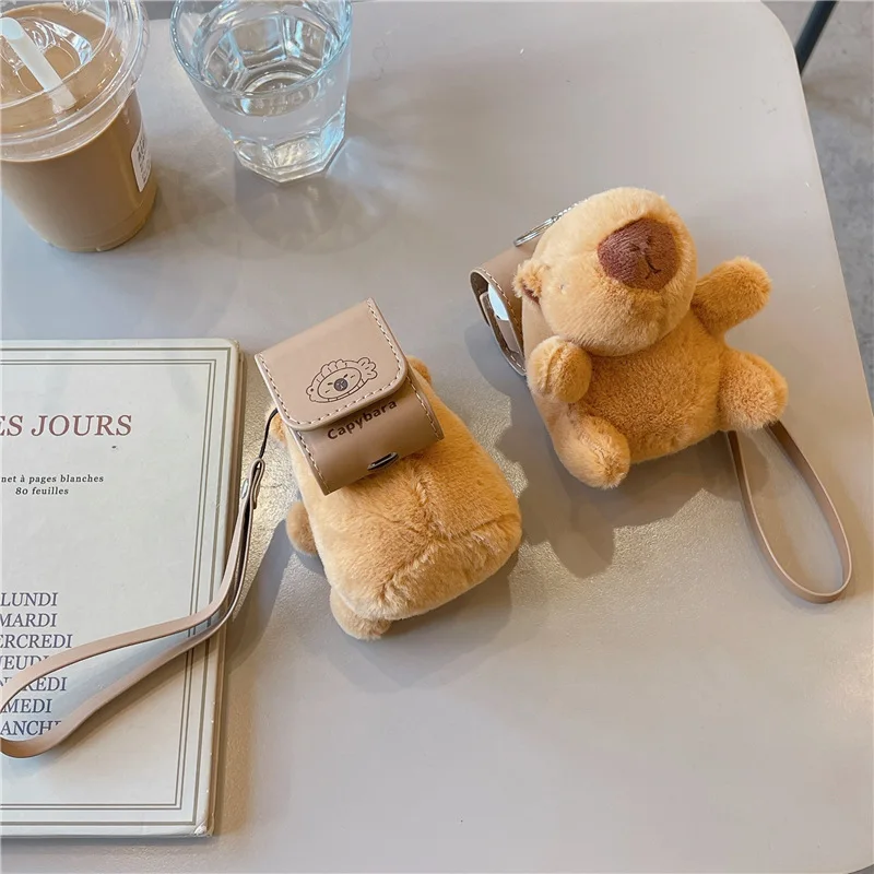 Plush cartoon Case for AirPods 4 Airpod 1 2 3 Pro Pro2 Bluetooth Earbuds Charging Box Protective Earphone Case Cover ﻿