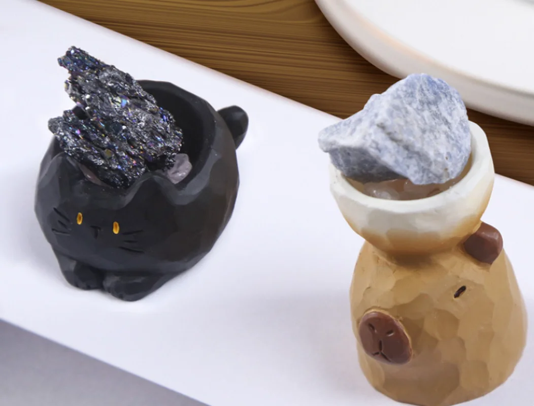 Creative Animal PAL Crystal Blind Box Cute Desktop Decoration Resin Craftwork Wholesale New Model Display Piece Toy & Hobbies